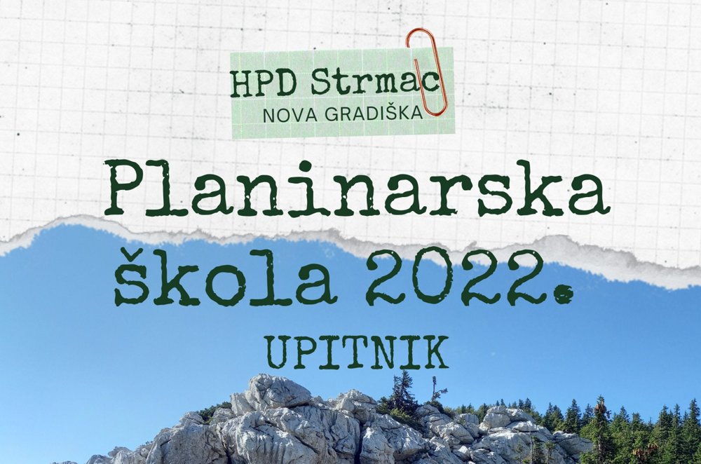 
 Upitnik za planinarsku školu
