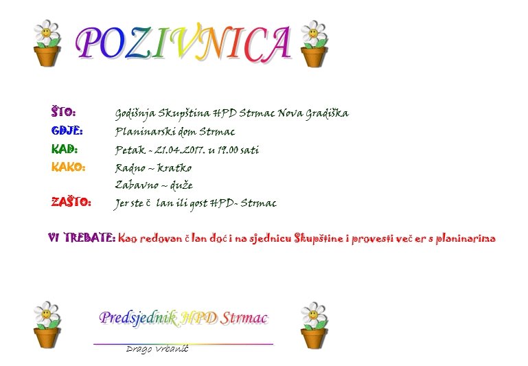 
 Godišnja skupština HPD Strmac
